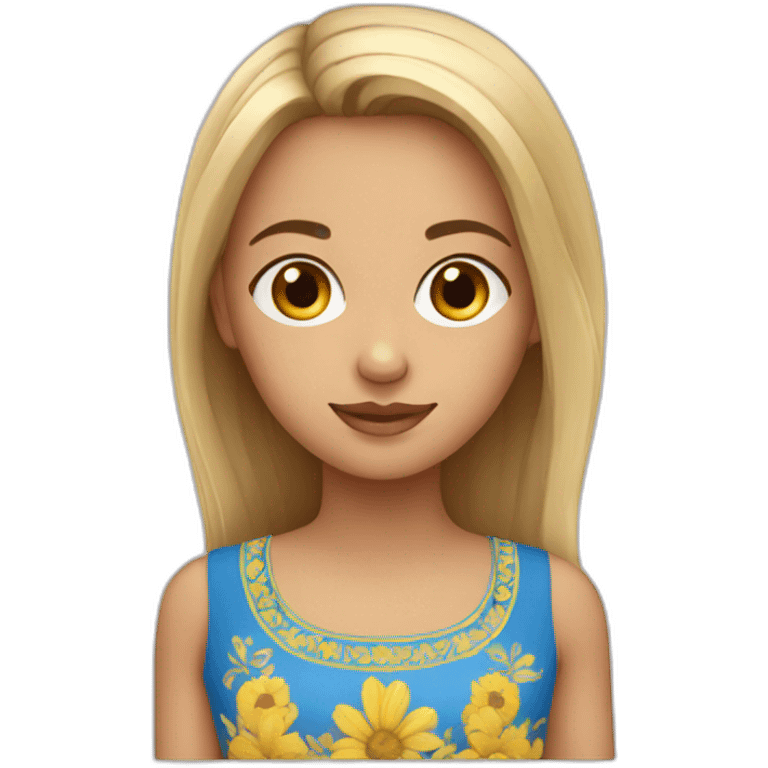 Ukranian girl emoji