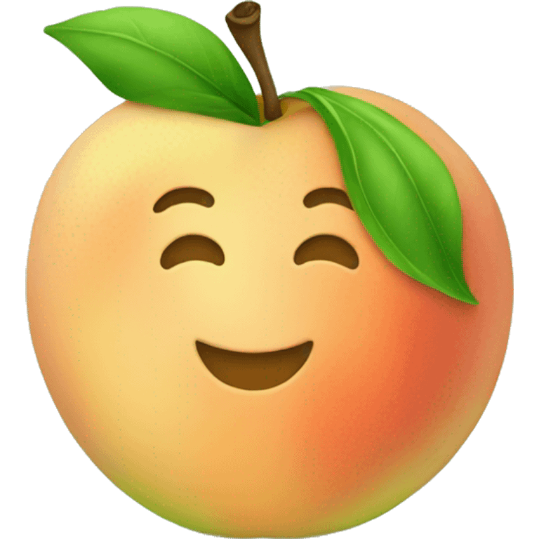 green peach emoji