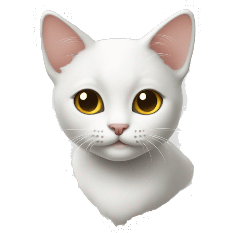 a little cat white emoji