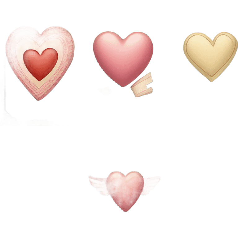 vintage valentines emoji