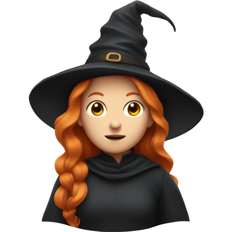 Witch with ginger hair  emoji