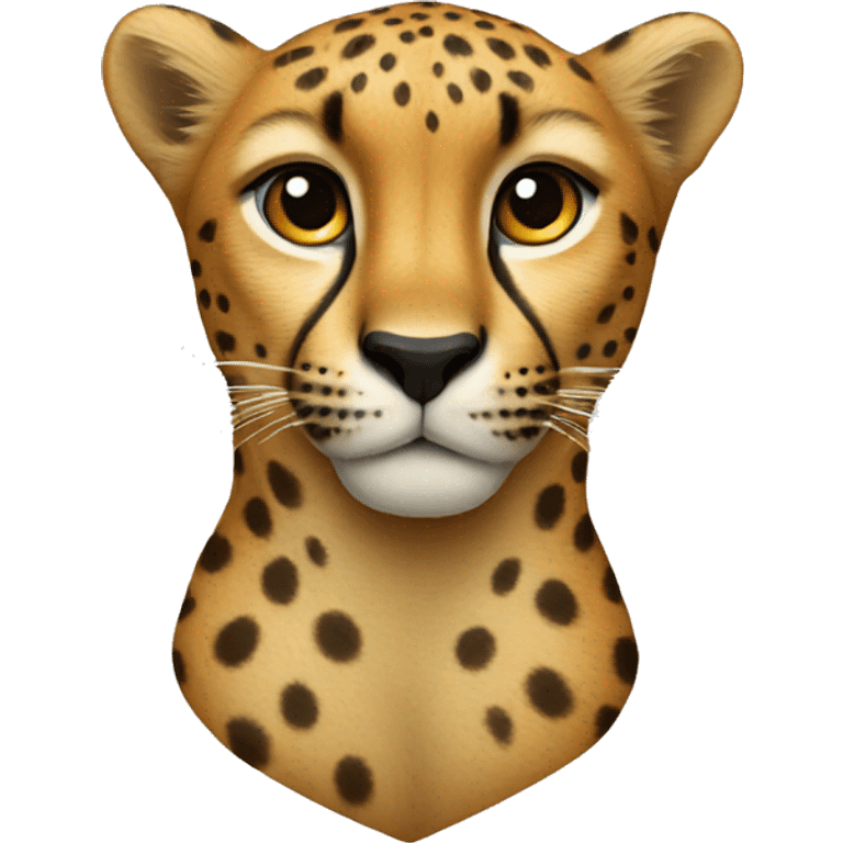 Cheetah heart emoji