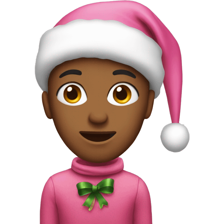 pink, christmas emoji