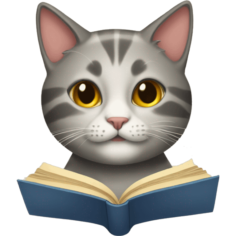 Cat book emoji