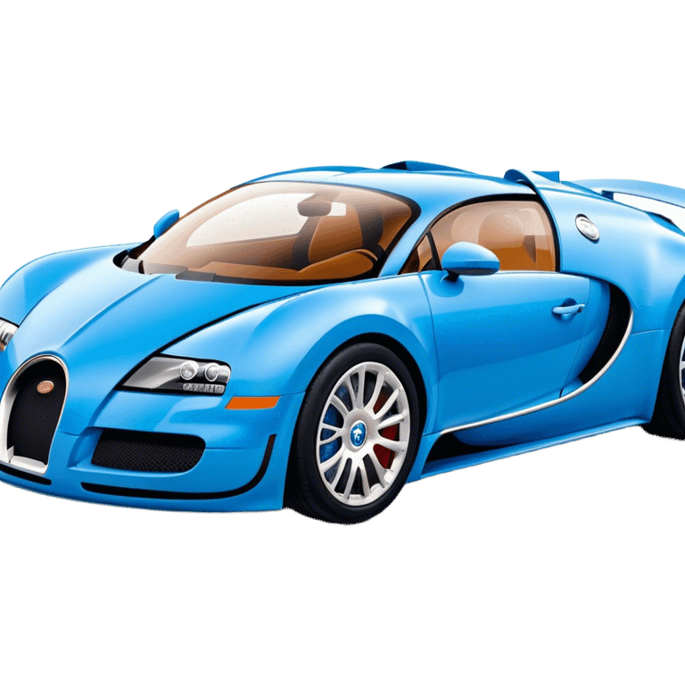 Bugatti Veyron - Bugatti (Model Year: 2020) (Iconic colour: Blue) emoji