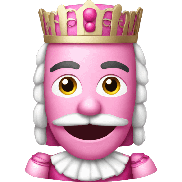 Pink nutcracker emoji