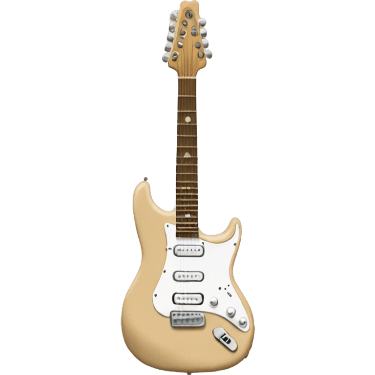 A beige electric guitar  emoji