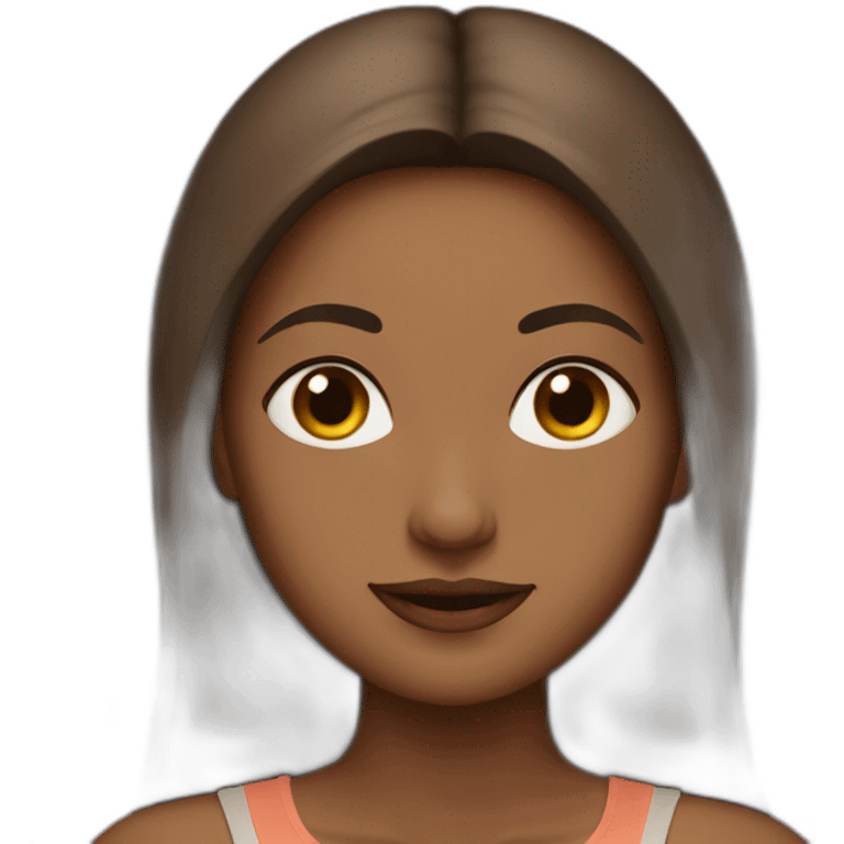 Yogini Brown hair emoji