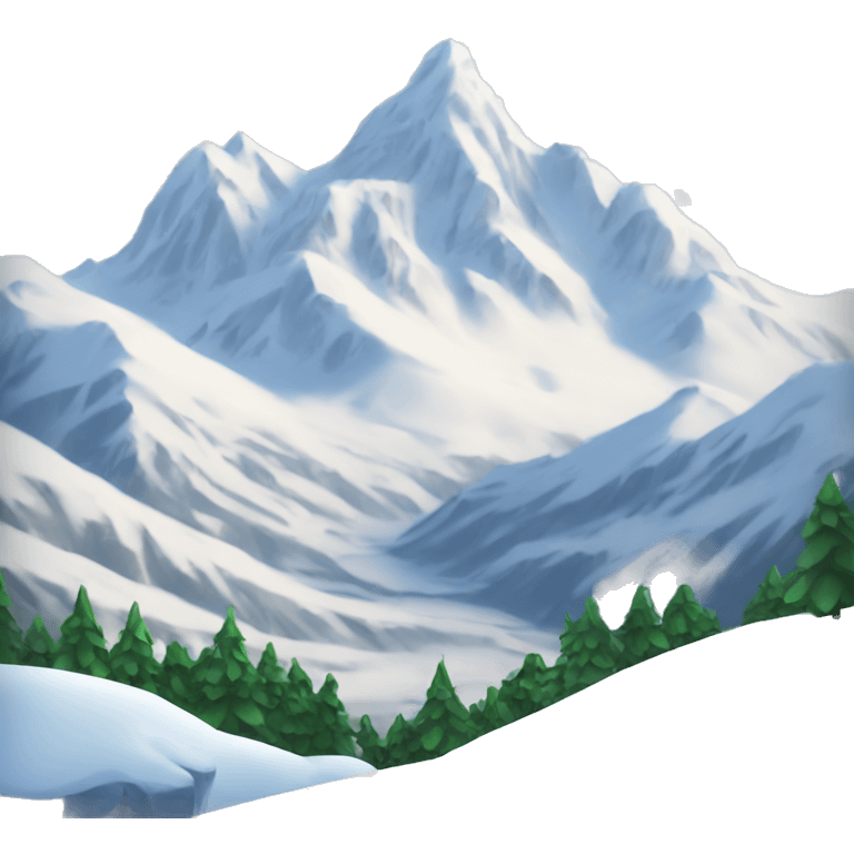 Snow Mountain View emoji