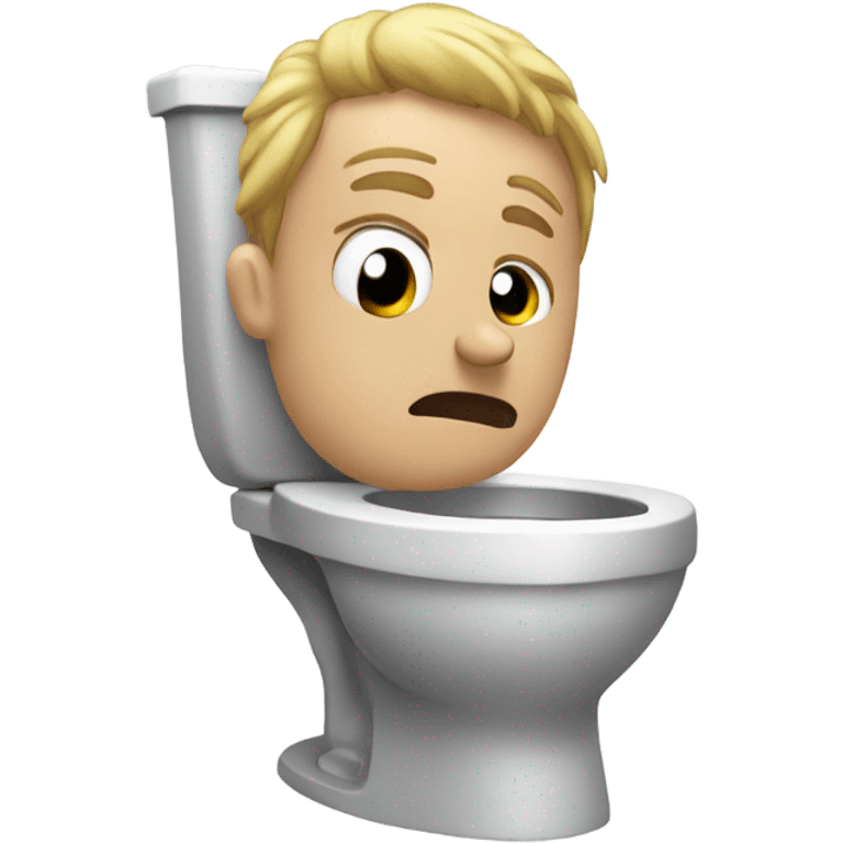 Stuck on the toilet  emoji