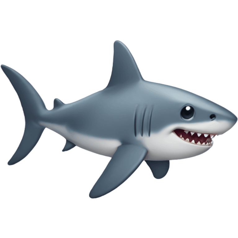 Cute tiny shark with stubby legs  emoji