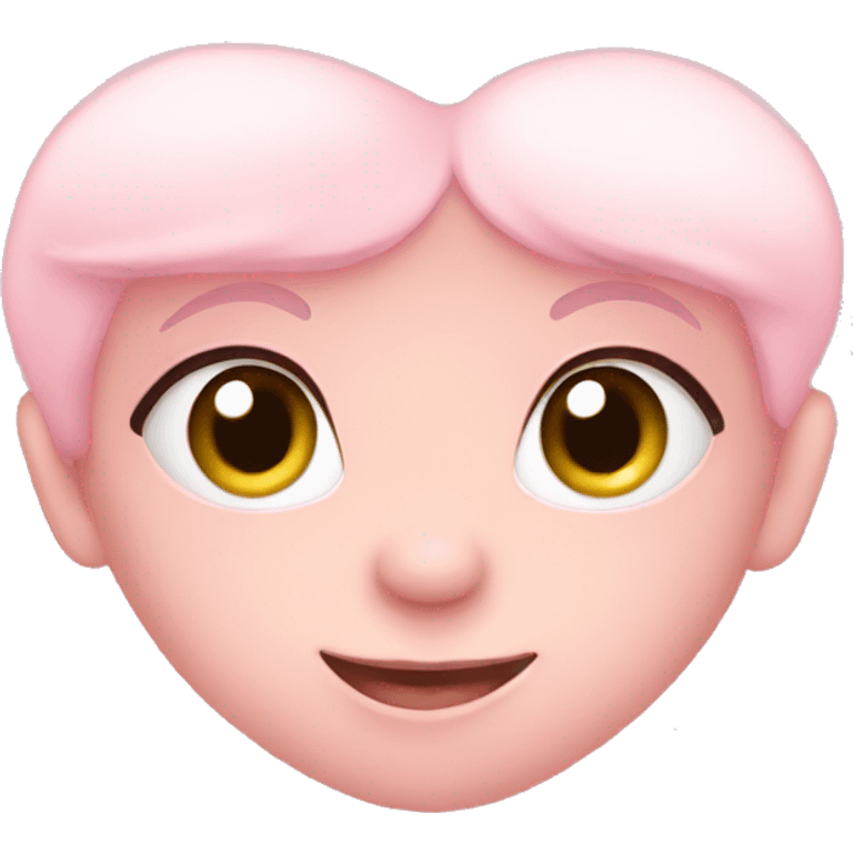 Baby pink heart emoji