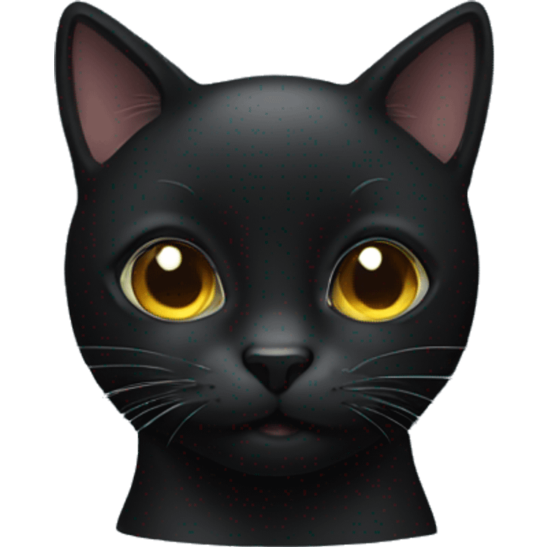 black cat face emoji