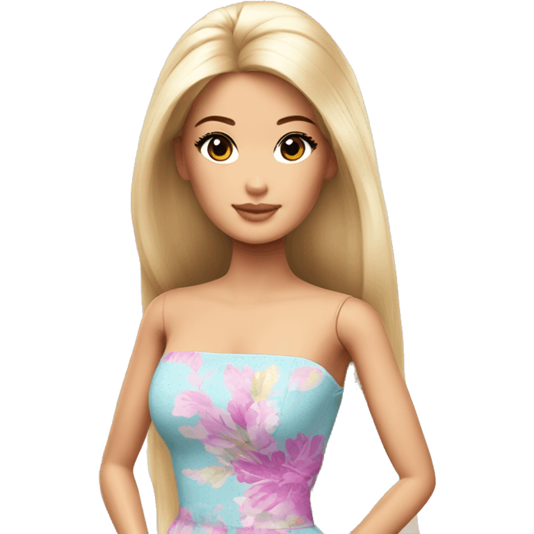 Beautiful Barbie asian emoji