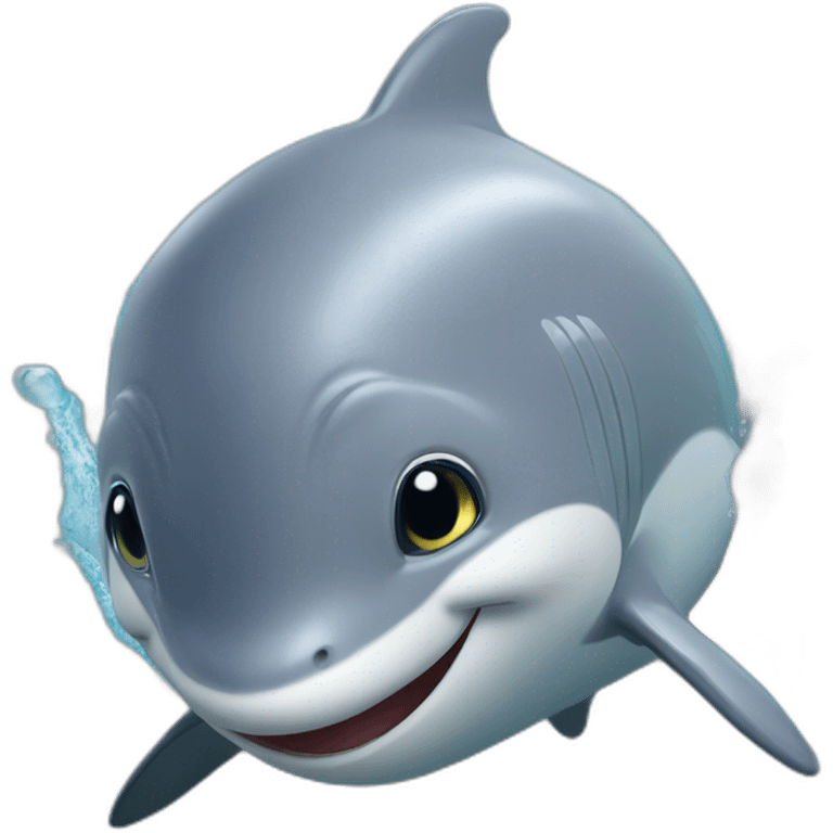 Dauphin dans l'eau emoji