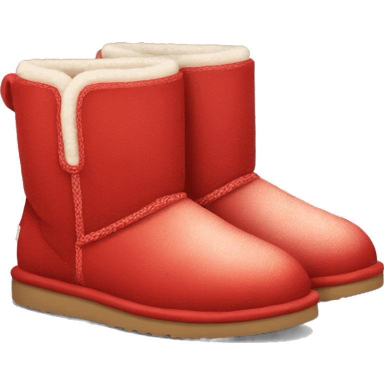 Pair of Red Ugg boots emoji