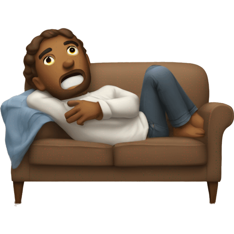 Thanksgiving tired couch emoji