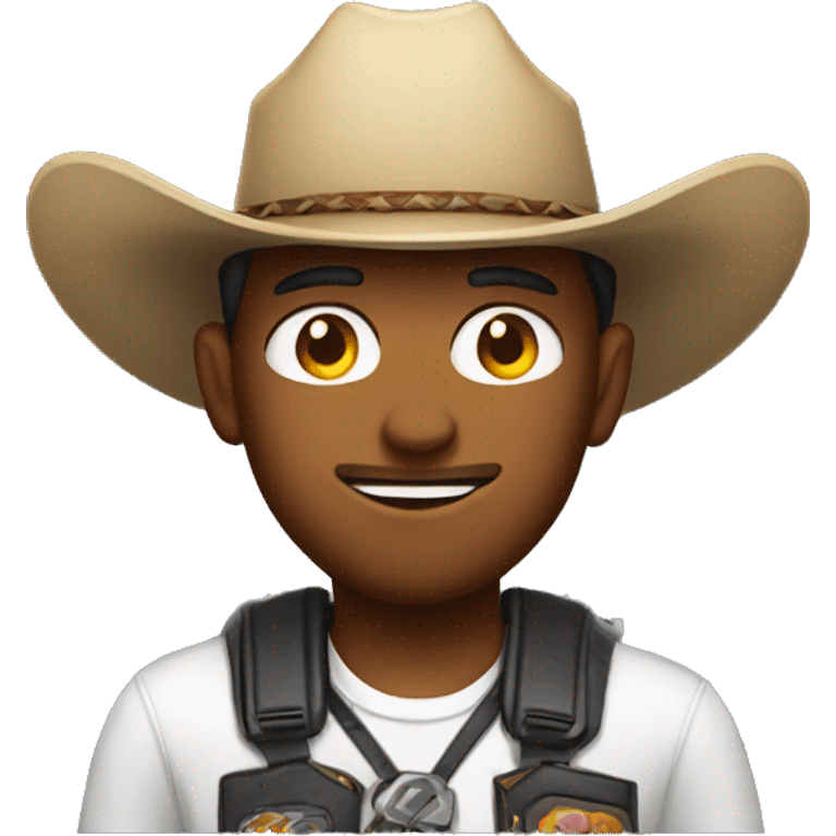 gamer with cowboy hat emoji