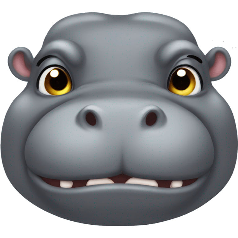 ugly hippo emoji