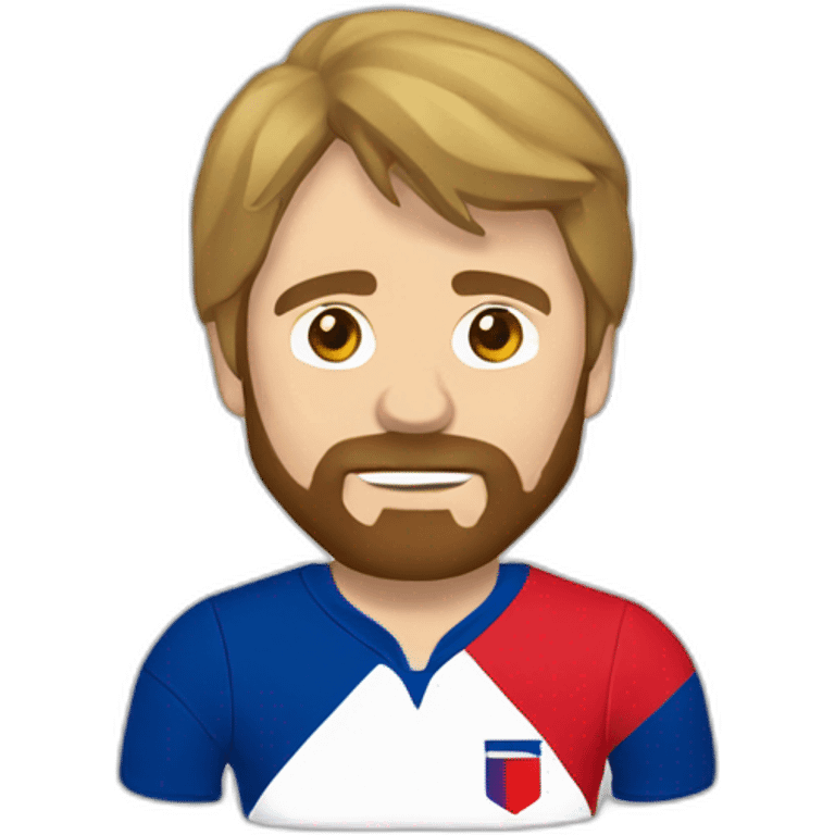 Chuck norris in french rugby kit emoji