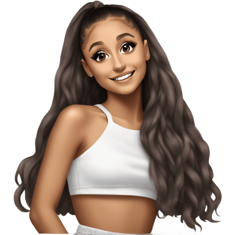 Hyper Realism Ariana Grande photo  emoji