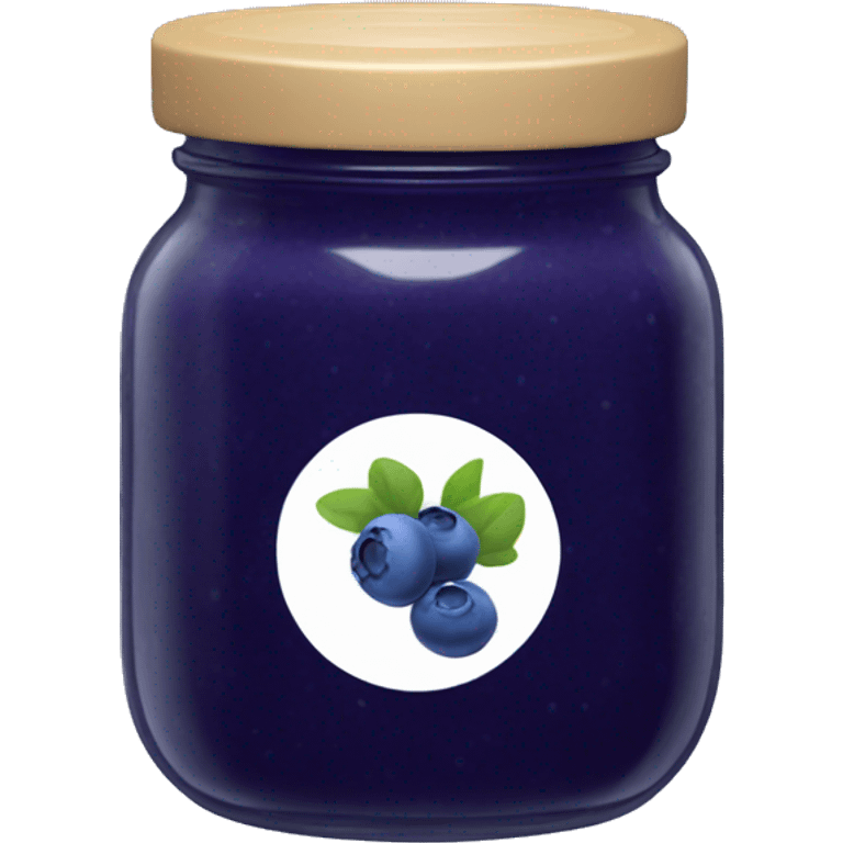 blueberry jam in a plain jar aesthetic emoji