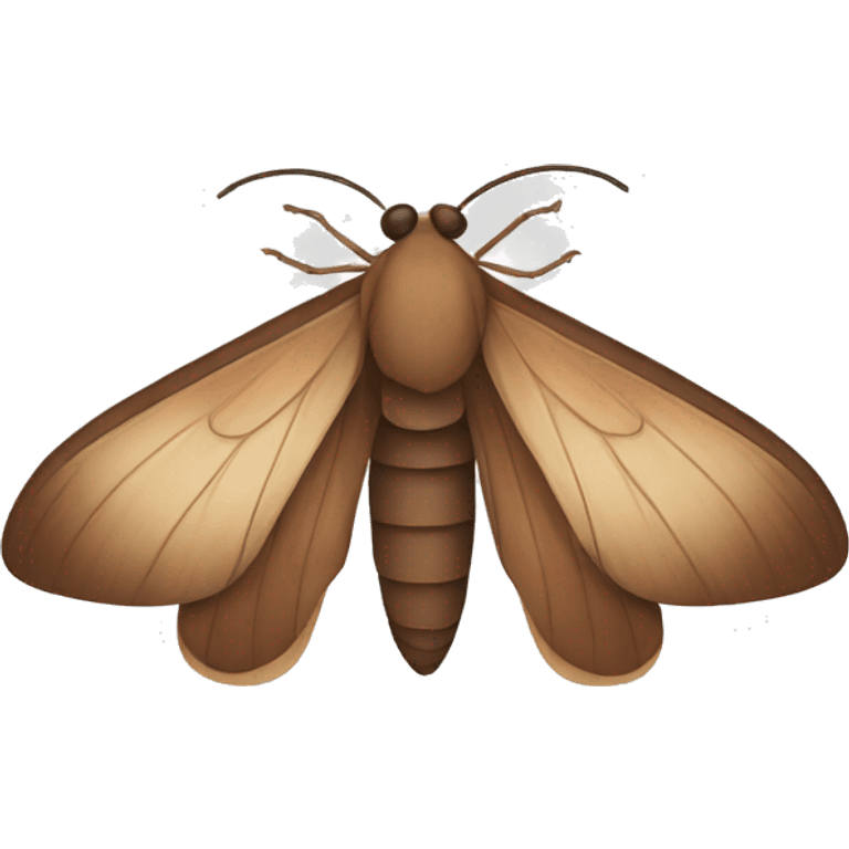 brown moth emoji