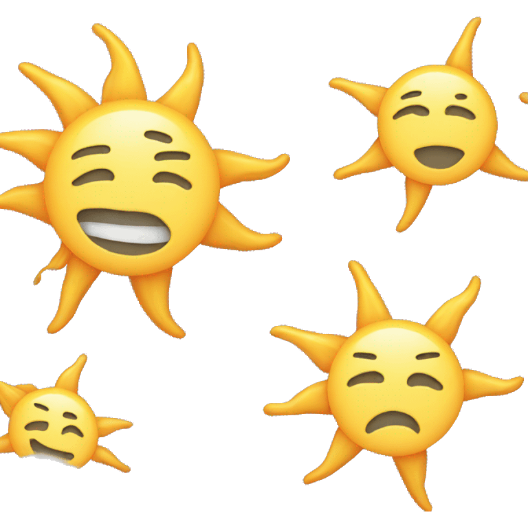 Sun and cloud emoji