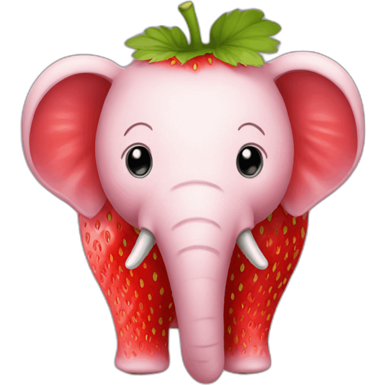 Strawberry Elephant emoji