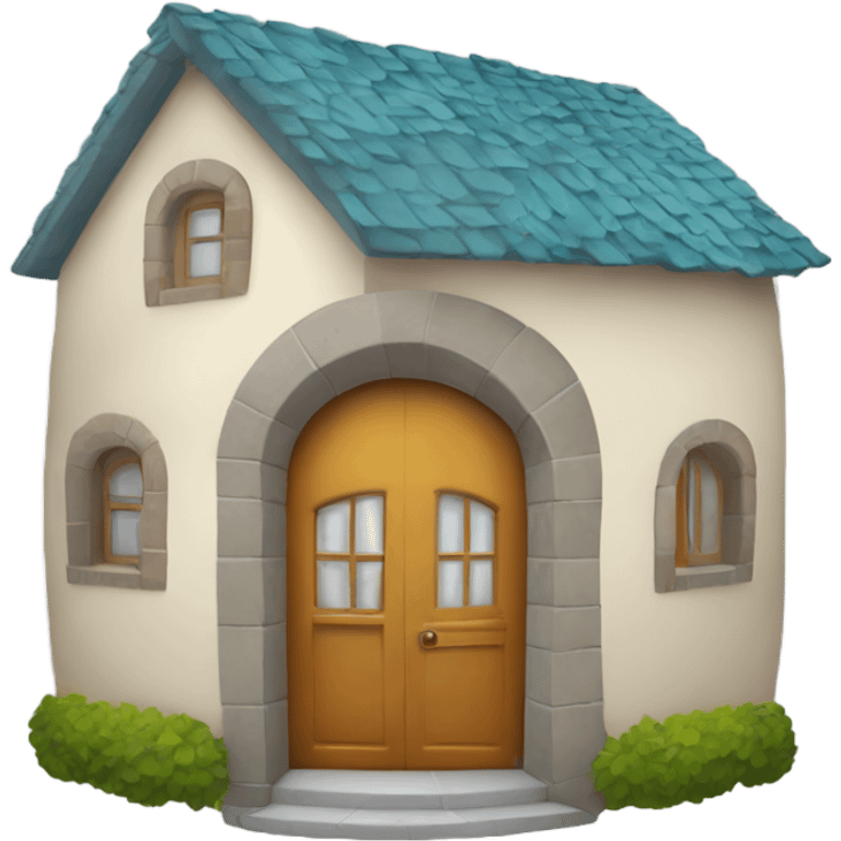 Casa com arco íris  emoji