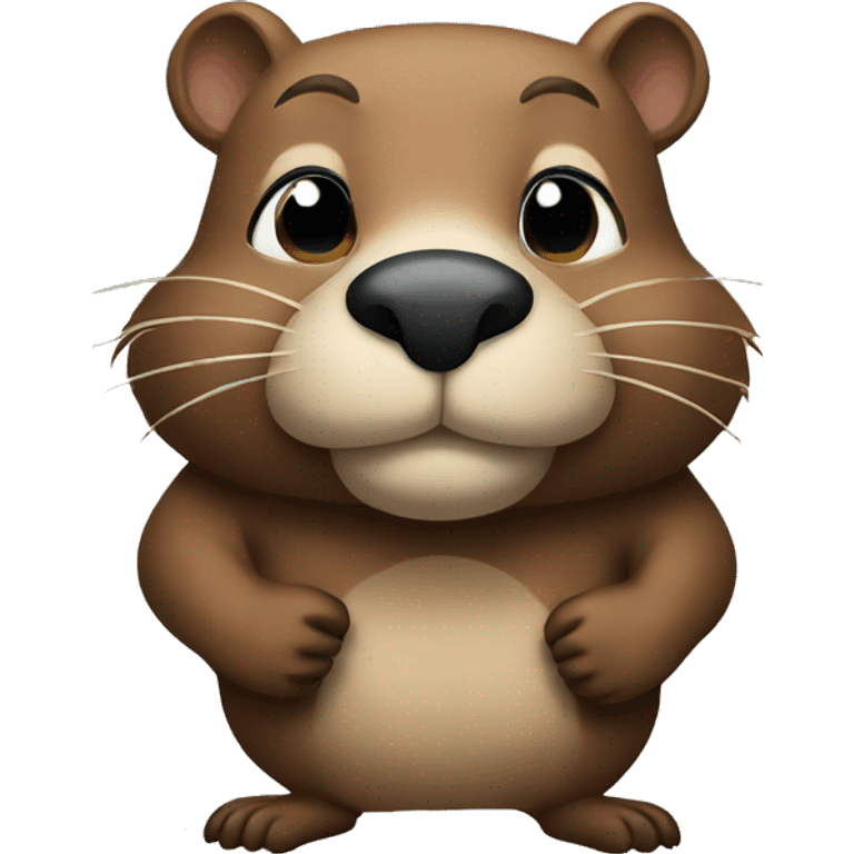 Beaver in city 17 emoji