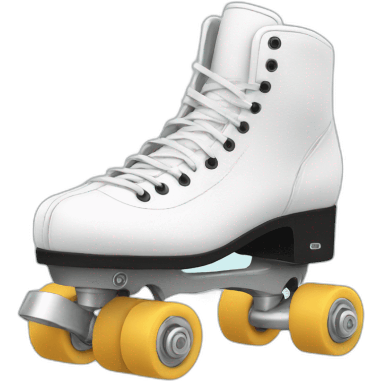 white roller skating emoji