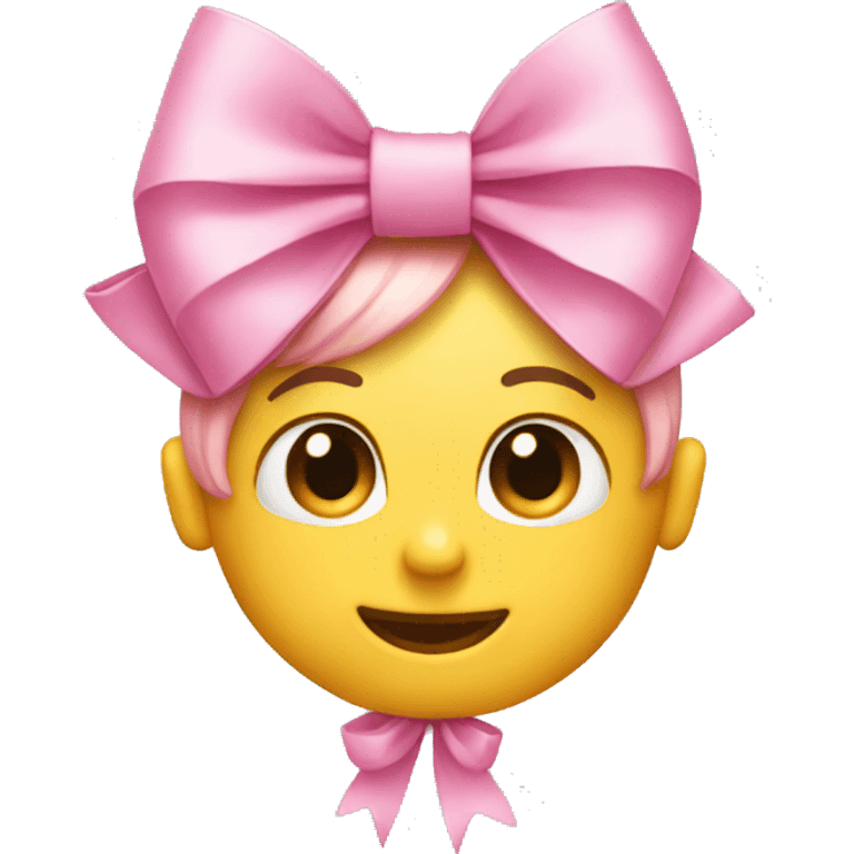 Pink bow emoji