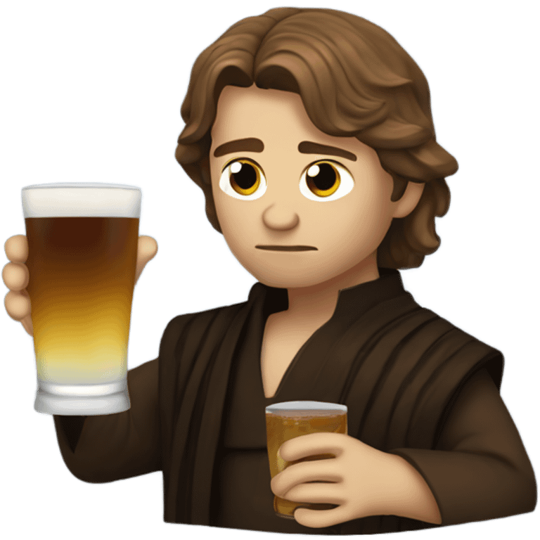 Anakin skywalker drinking emoji