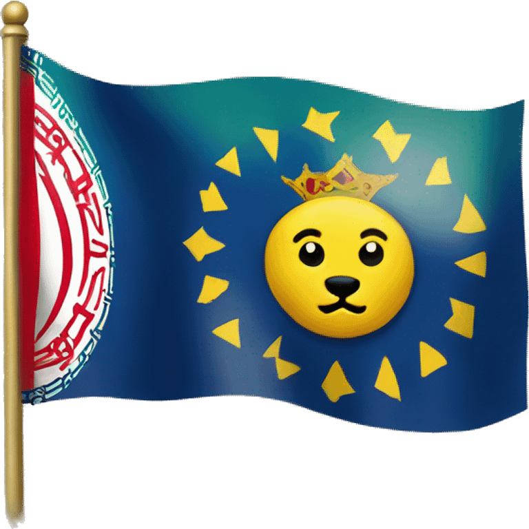 flag Iran lion-sun emoji