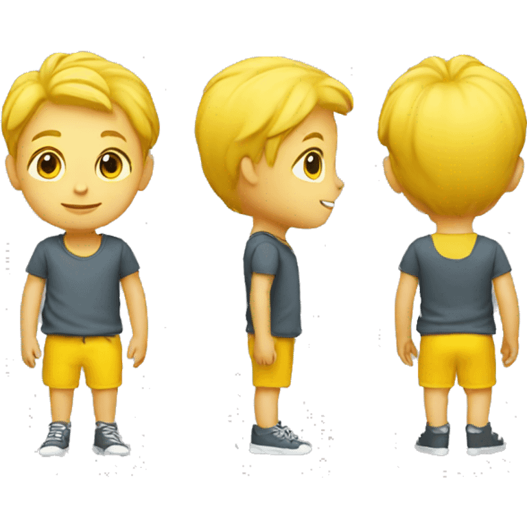 yellow danish kid with body emoji