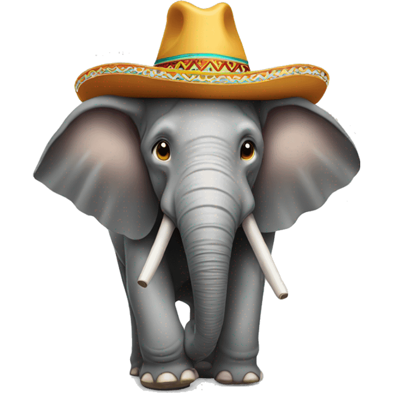 Elefante con sombrero  emoji