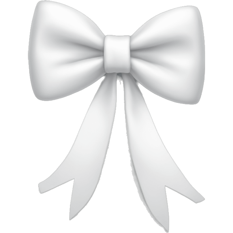 A white bow emoji