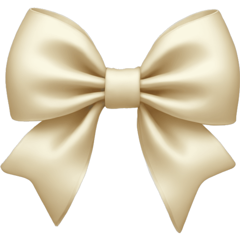 cream bow emoji