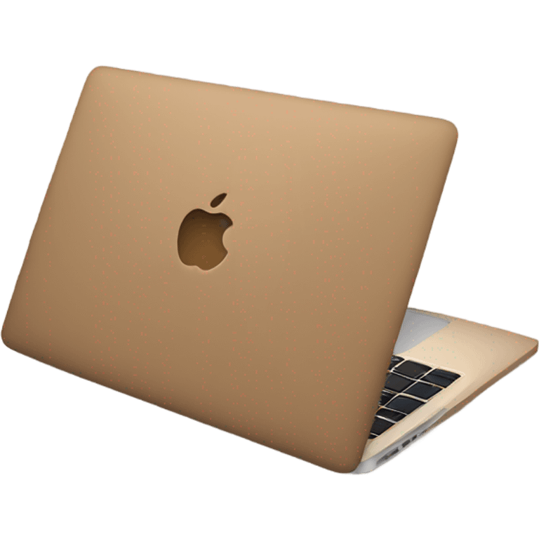 Light brown MacBook  emoji