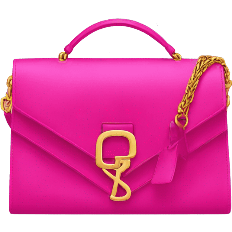 Hot pink ysl bag emoji