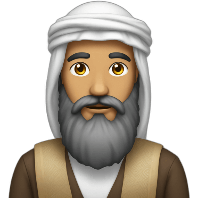 Arab with big beard emoji