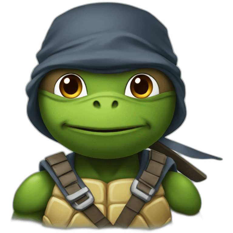 ninja-turtle-working emoji