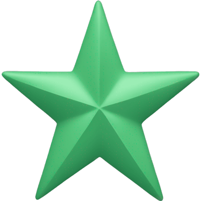 sage green star in ios star shape emoji