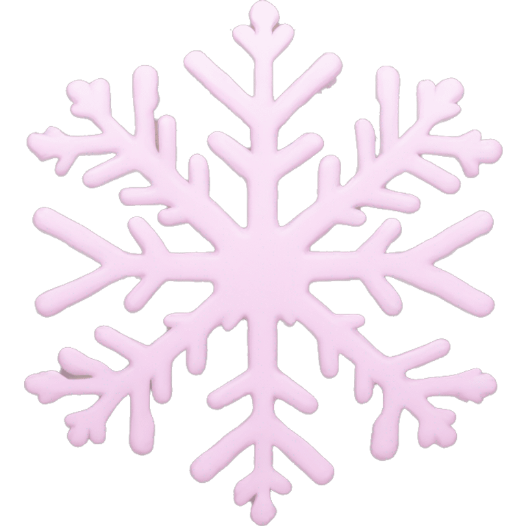 pastel pink snowflake  emoji