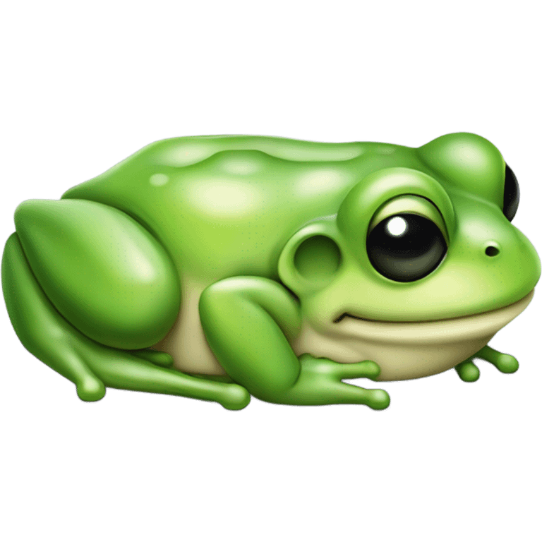 Sleeping frog emoji