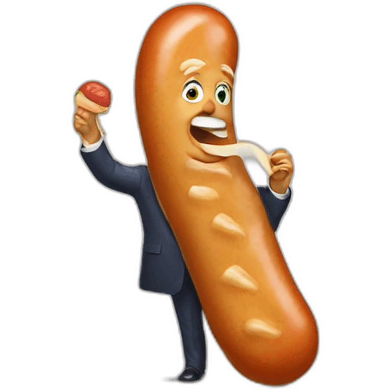 trump-holding-his-sausage emoji