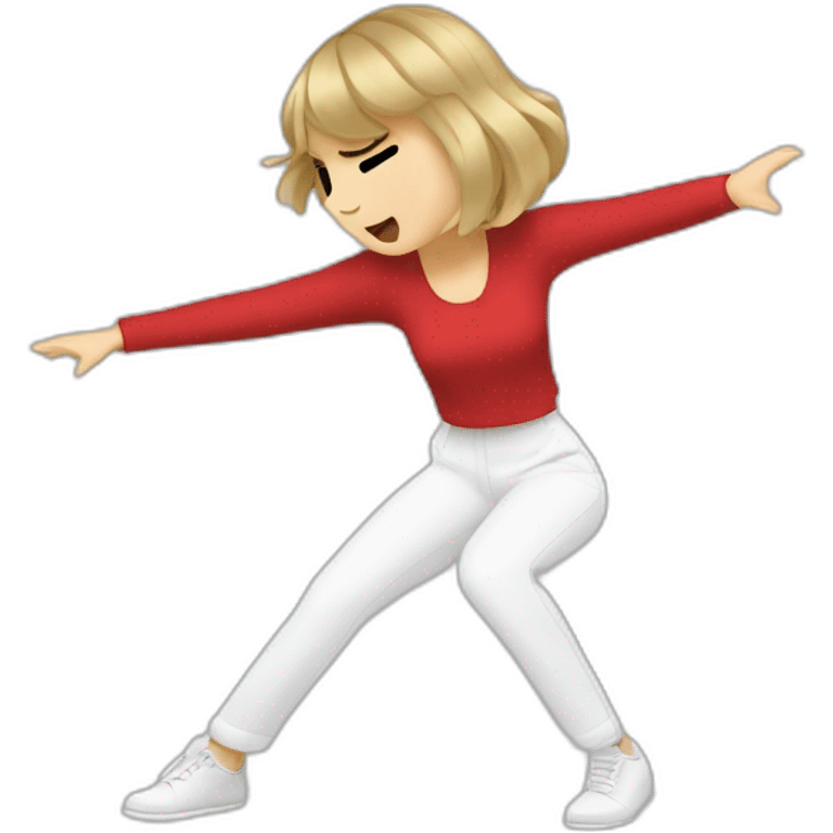 taylor swift fait un dab emoji