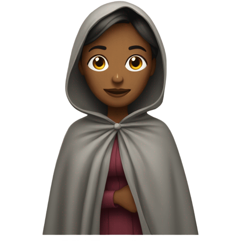 Woman wearing a cape emoji