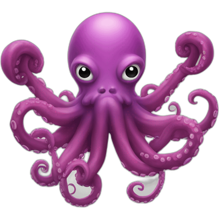 Bodybuilder octopus emoji